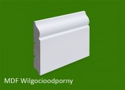 Listwa przypodłogowa MDF biała lakierowana - 100 x 16 PLUS - wilgocioodporna